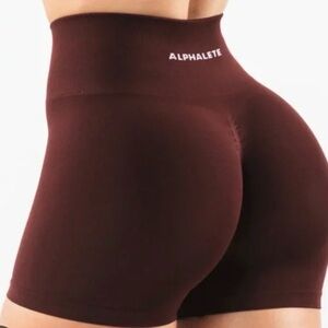 Alphalete Amplify Shorts 4.5” Sangria LIKE NEW